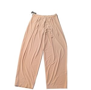 Norma Kamali Con Leche Tapered Wide Leg Trousers Size Large/36